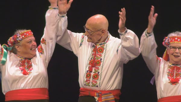 Seniors steal the show with Ukrainian dancing at the Jubilee Auditorium