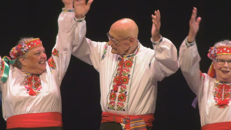 Seniors steal the show with Ukrainian dancing at the Jubilee Auditorium