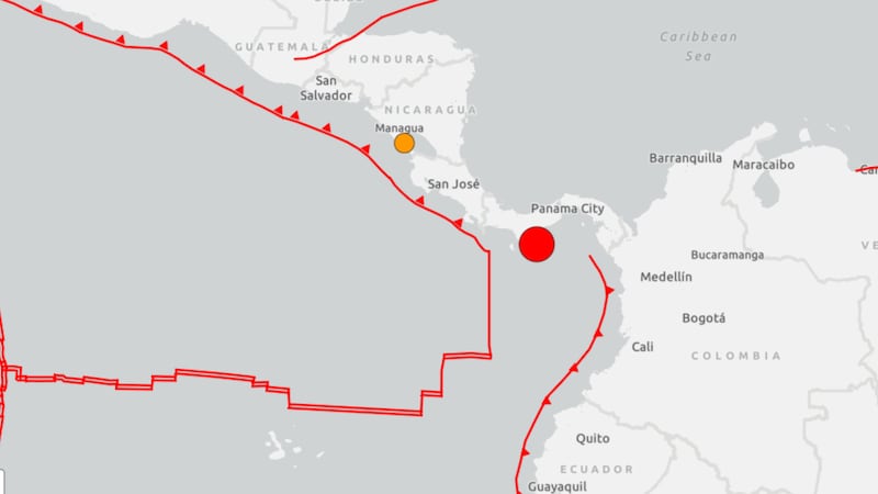 BREAKING NEWS: A magnitude 7.6 earthquake shakes Panama, U.S. agency reports