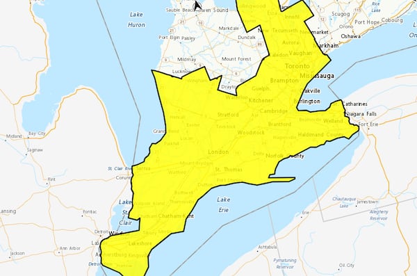 Yellow heat warning issued for Windsor-Essex