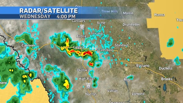 Thursday could bring more active weather to Alberta