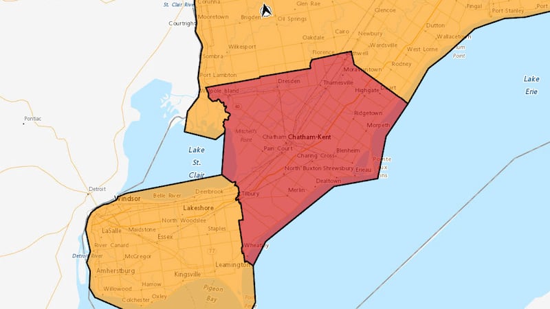 Tornado Warning for Chatham-Kent ended