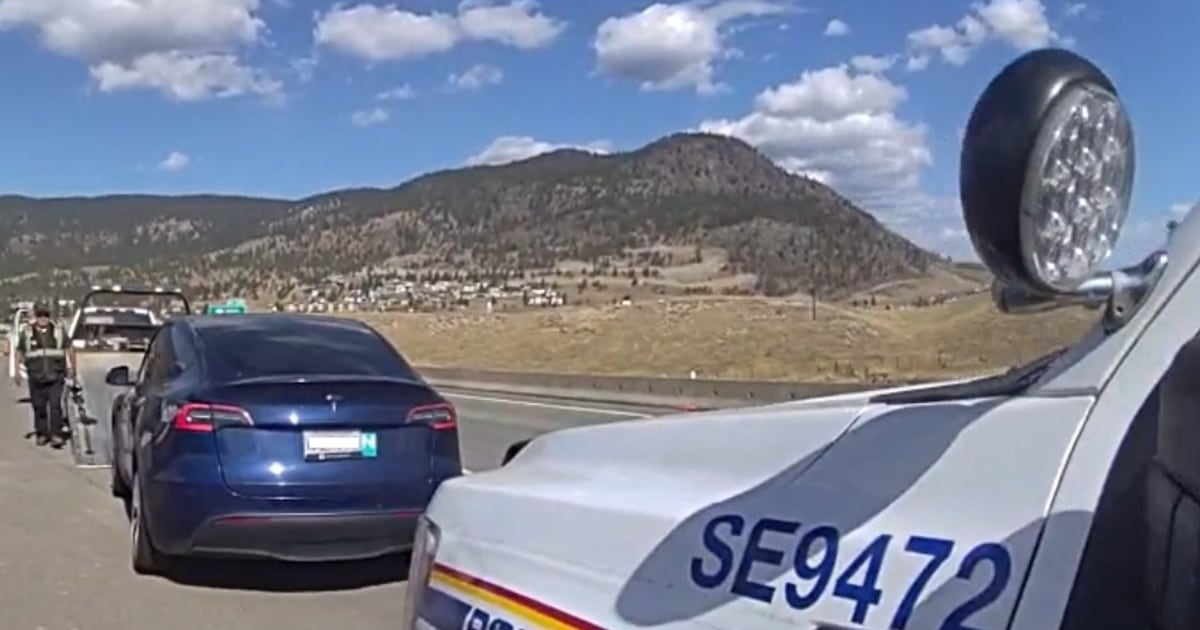 Tesla impounded after novice driver clocked at ‘appalling’ speed: B.C. Highway Patrol - CTV News
