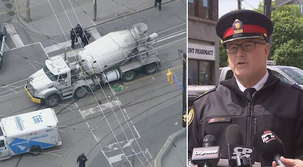 39-year-old woman dead after being hit by cement truck in Toronto