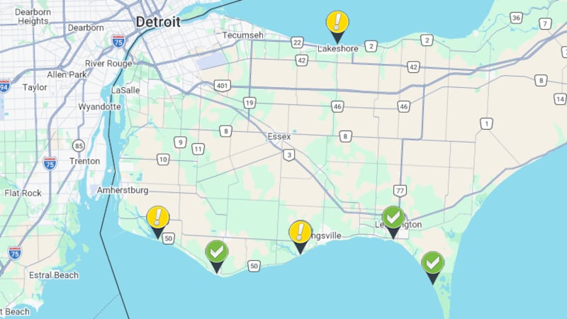 Three beaches deemed safe for swimming this weekend