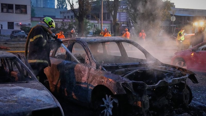 Russia hits Ukrainian capital with ballistic missiles and drones, killing at least 9