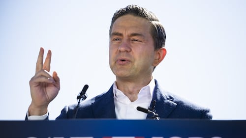 Poilievre visits Detroit to push for tariff-free trade for auto industry