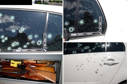 Sarnia man charged after suspected shotgun blast damages parked vehicle