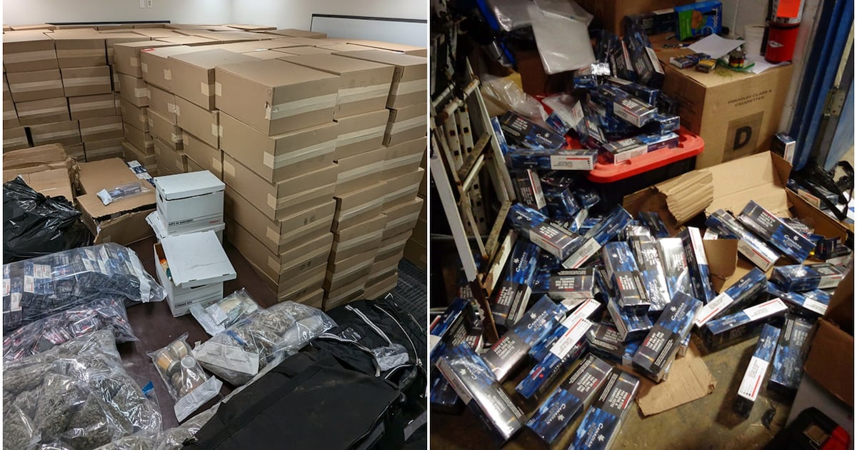 4 Albertans arrested after $3M in contraband tobacco, drugs and stolen property seized - CTV News