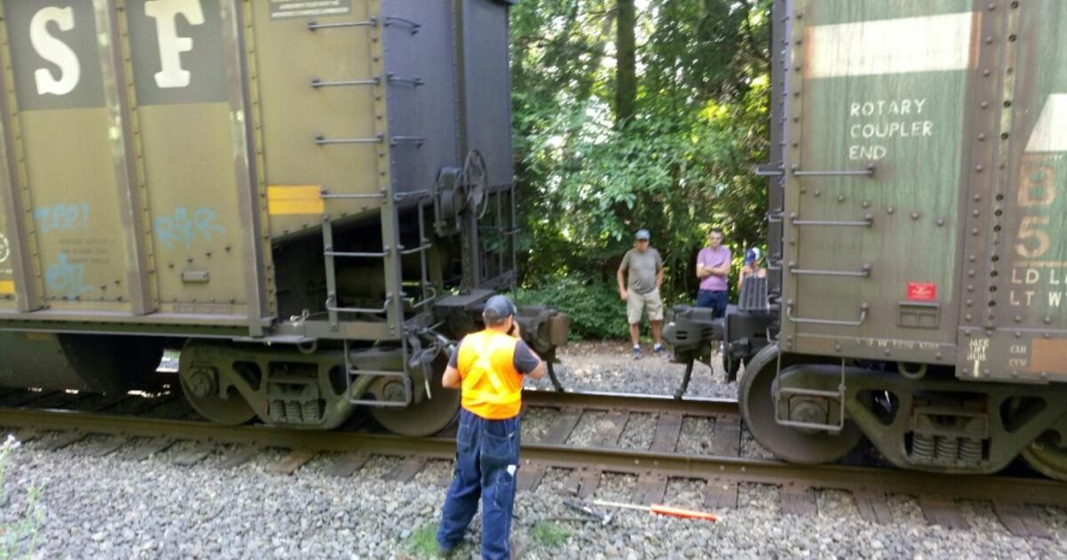 Stalled train snarls traffic in South Surrey