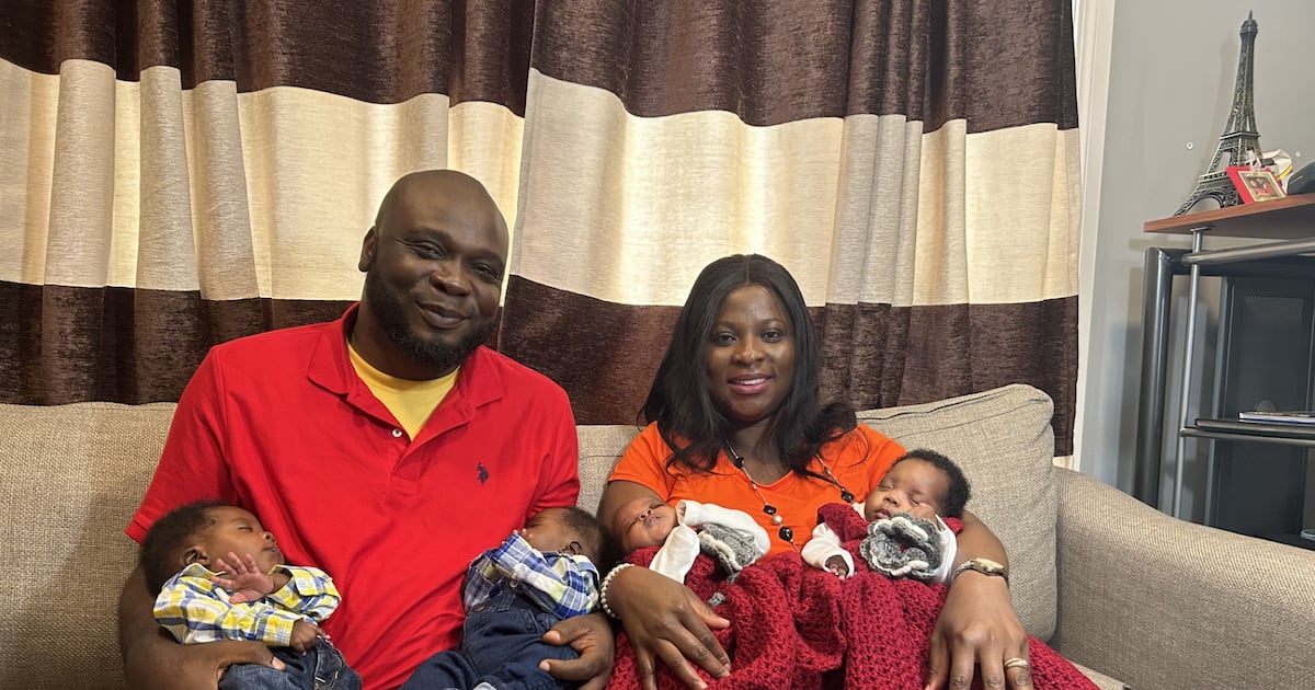 A handful of joy: Calgary couple welcomes IVF quadruplets