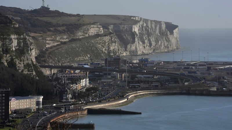 Masked men block traffic to U.K.’s port of Dover in apparent anti-immigrant protest
