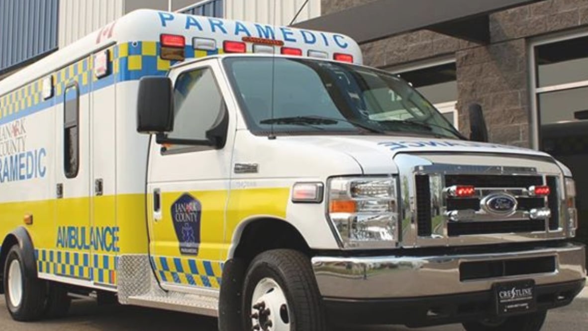 Lanark County ambulance involved in single-vehicle crash in eastern Ontario
