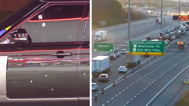 OPP investigate shooting on Hwy. 401 in Mississauga
