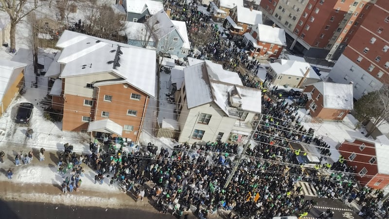 Street party in Waterloo for St. Patrick's Day 2026