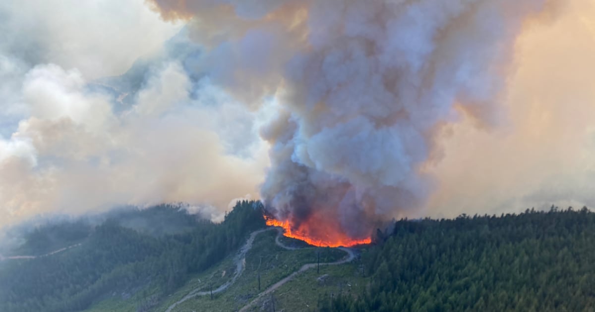 Out Control Fire Out-of-control wildfire on Lower Mainland sees massive growth