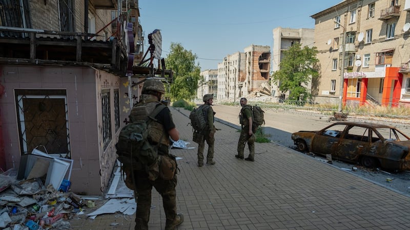 An overnight Ukrainian blitz damages Russia’s Black Sea naval stronghold, Zelenskyy says