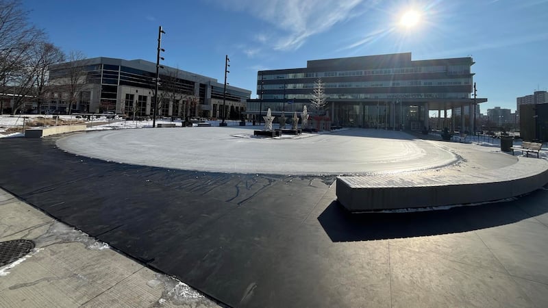 City officially opens new outdoor ice rink