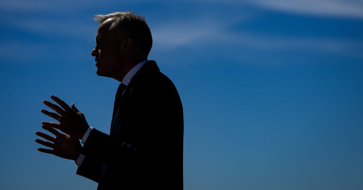 Prime Minister Mark Carney gives a statement after touring Global Container Terminals' Deltaport facility at Roberts Bank in Delta, B.C., on July 30, 2026. (Darryl Dyck / The Canadian Press)