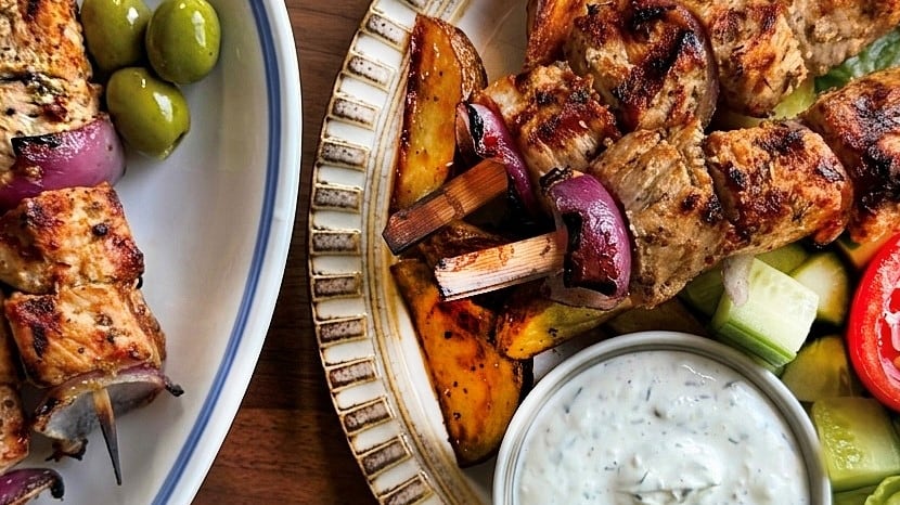 Big Batch Pork Souvlaki By Chef Paul Lillakas