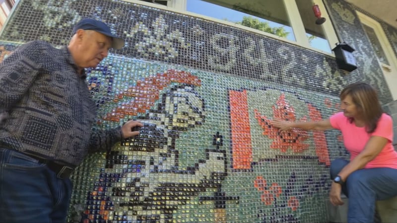 B.C. couple inspired by love covers house with elaborate mosaics