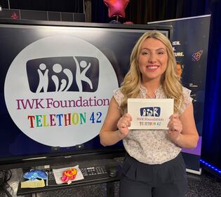CTV's Emma Convey is pictured at the 42 annual IWK Telethon. (CTV Atlantic / Mike Lamb)