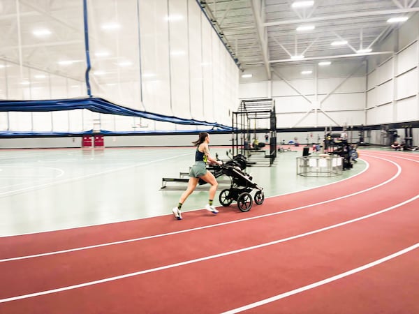N.B. woman aims to break world record for fastest run while pushing a stroller