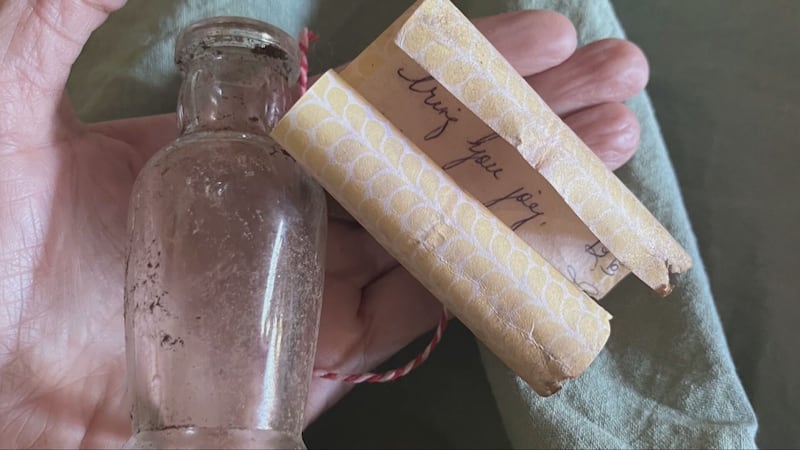 ‘It was just magical’: B.C. woman discovers mysterious message in a bottle buried in her garden bed