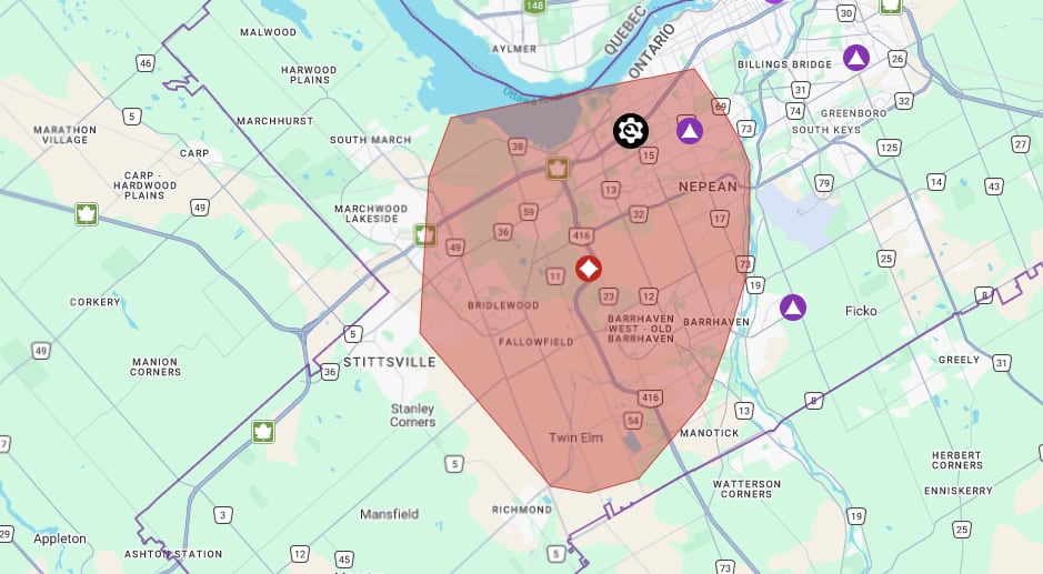 Power restored after lights go out for 30K customers in Ottawa’s west end: