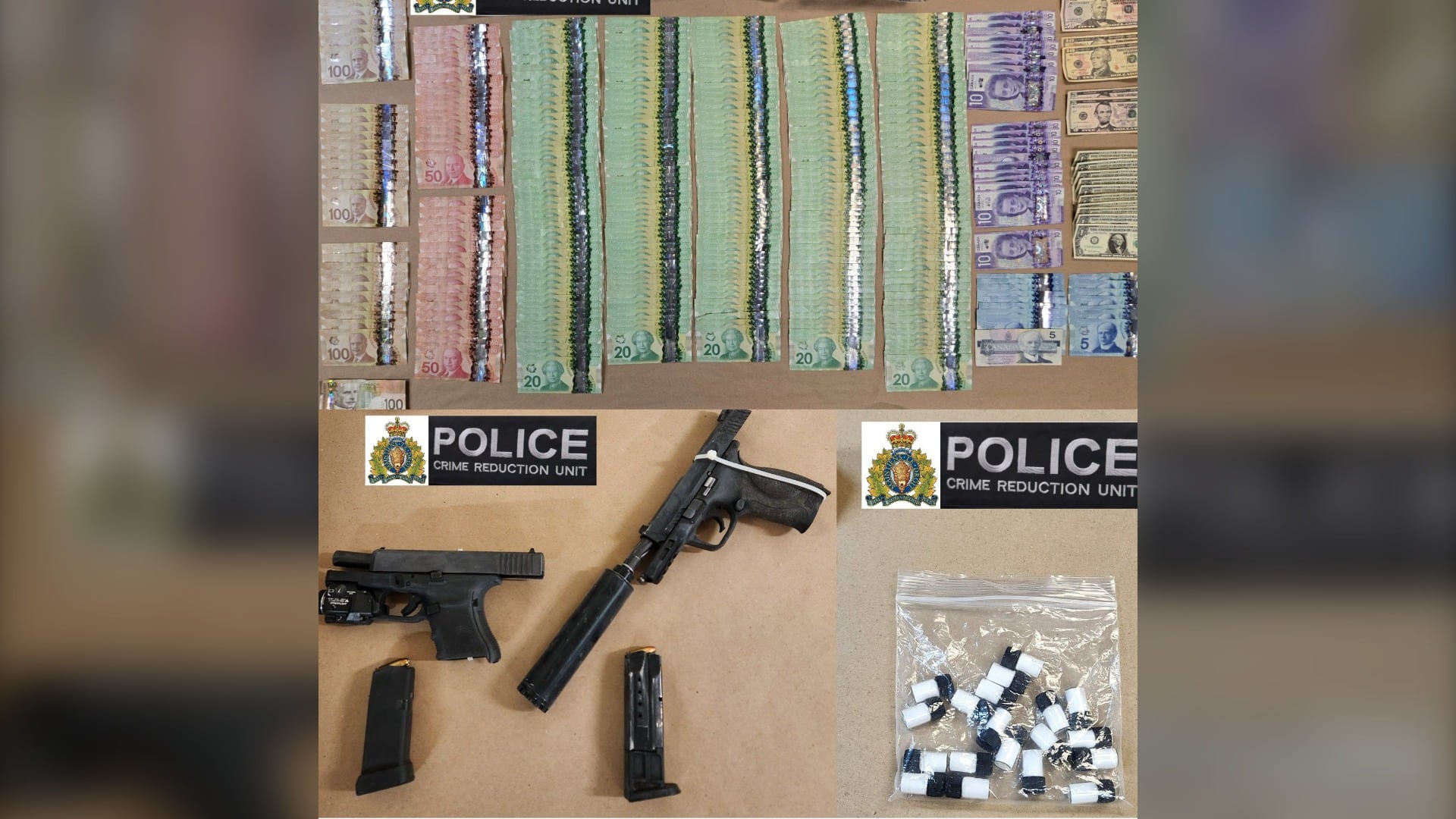 Drugs, guns seized after teenagers caught using $100 bills labelled ...