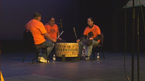 National Day for Truth and Reconciliation ceremony at Victoria School of the Arts on Sept. 29, 2026. (Darcy Seaton/CTV News Edmonton)