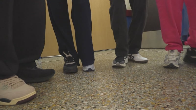 Students wear mismatched shoes for inclusivity and respect