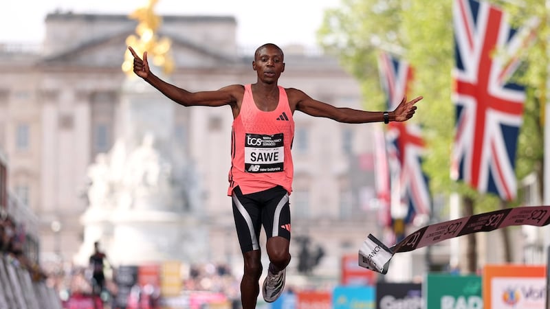 Sabastian Sawe of Kenya becomes first person to run a sub-2-hour marathon to win in London
