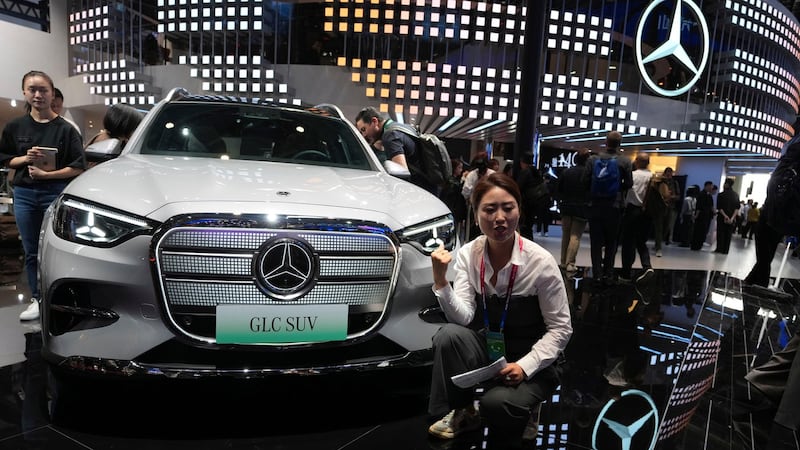 Major German carmakers hit by steep China sales plunge as competition heats up