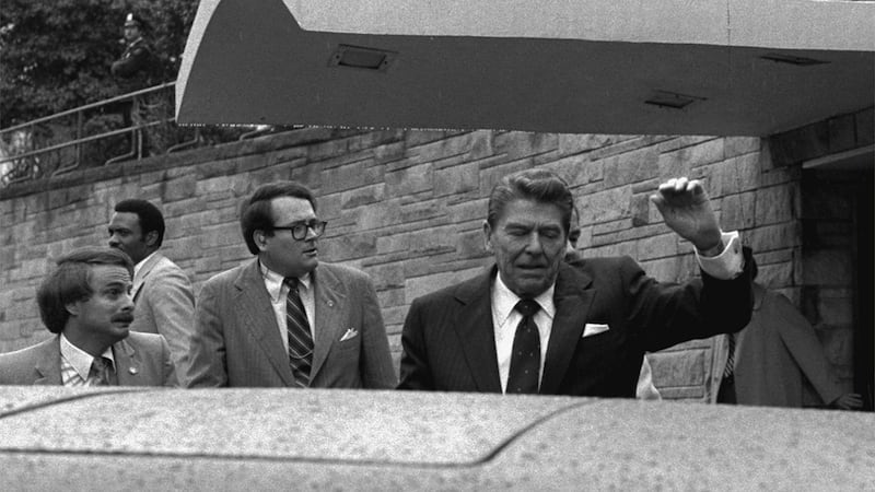 Sound of gunfire carries eerie echoes of Reagan's shooting outside the same Washington hotel