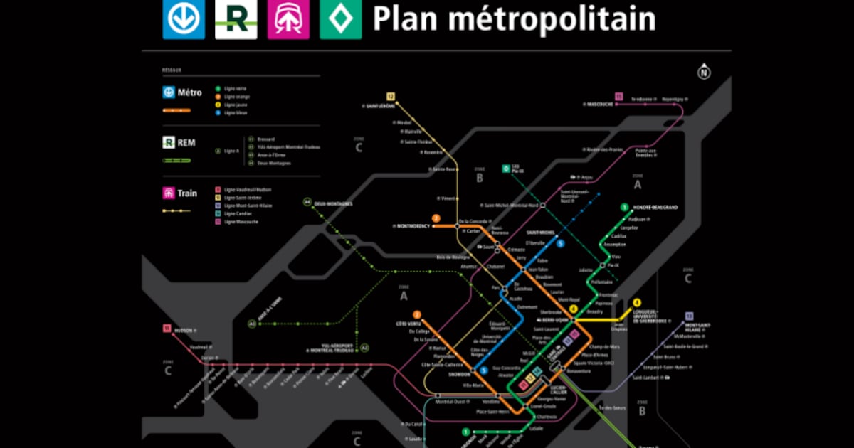 Exo Network Map Check out Greater Montreal's new public transit map