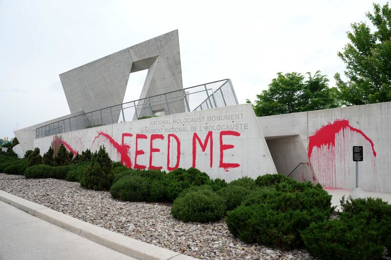 Man charged after red paint discovered on National Holocaust