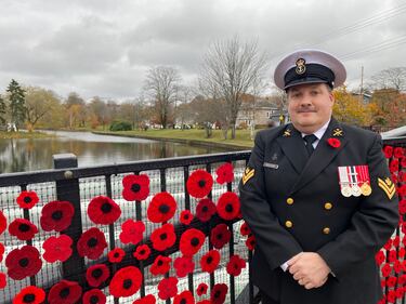 Remembrance Day ceremony at Sullivan's Pond in Dartmouth, N.S. on Tuesday, Nov. 11, 2025. (CTV Atlantic/ Vanessa Wright)
