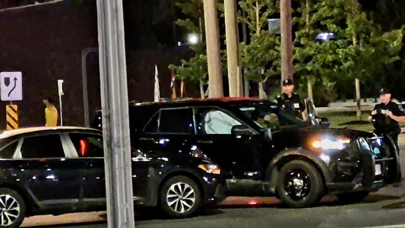 Two London police officers sent to hospital after crash while responding to call