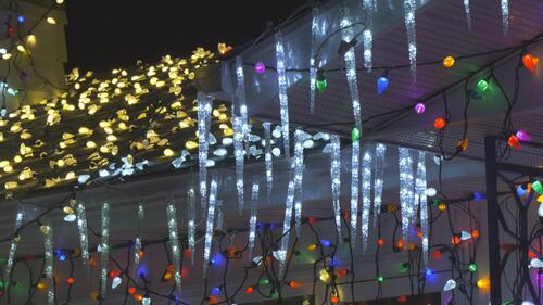 Edmonton home coated with Christmas lights in the Castledowns area on Dec. 2, 2025. (Dave Mitchell/CTV News Edmonton)