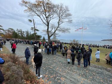 Remembrance Day ceremony at Point Pleasant Park in Halifax, N.S. on Tuesday, Nov. 11, 2025. (CTV Atlantic/ Carl Pomeroy)