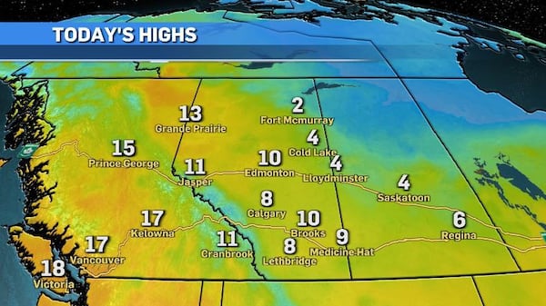 A mixed basket of conditions for Easter weekend in Calgary