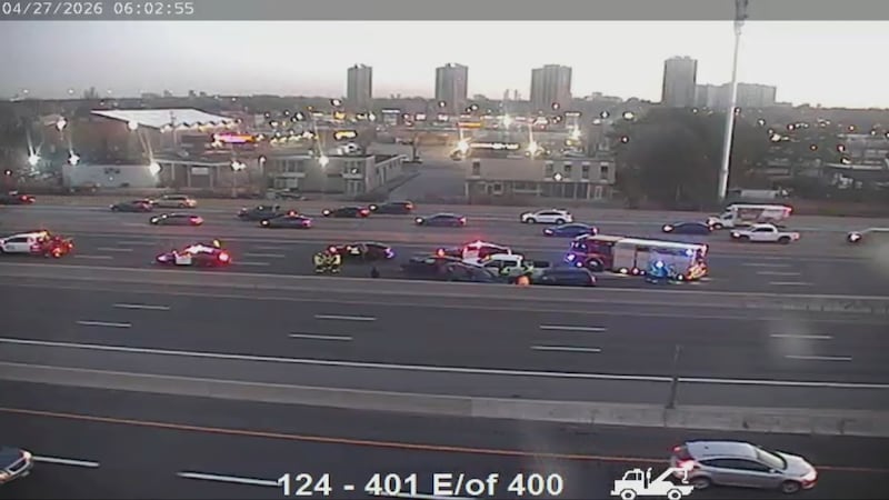 Major traffic headaches on Hwy. 401 in Toronto with collisions snarling traffic in both directions