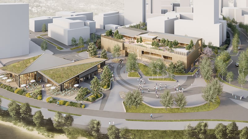 Where is the developer-promised community centre in Vancouver’s River District?