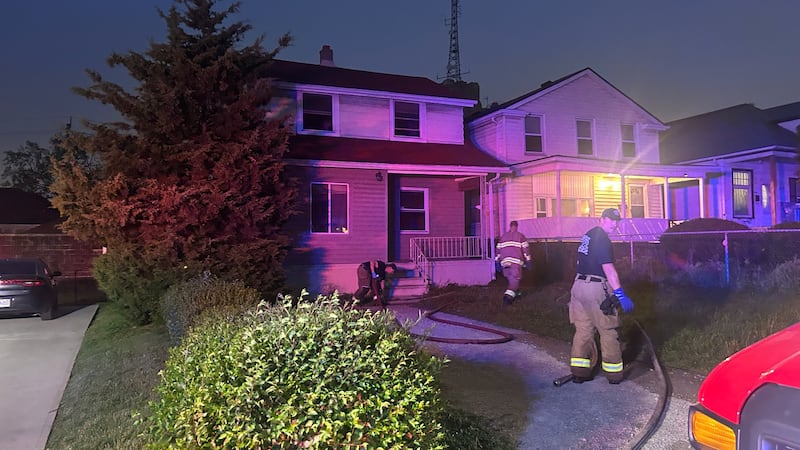 Fire crews tackle blaze at home on Windsor Avenue
