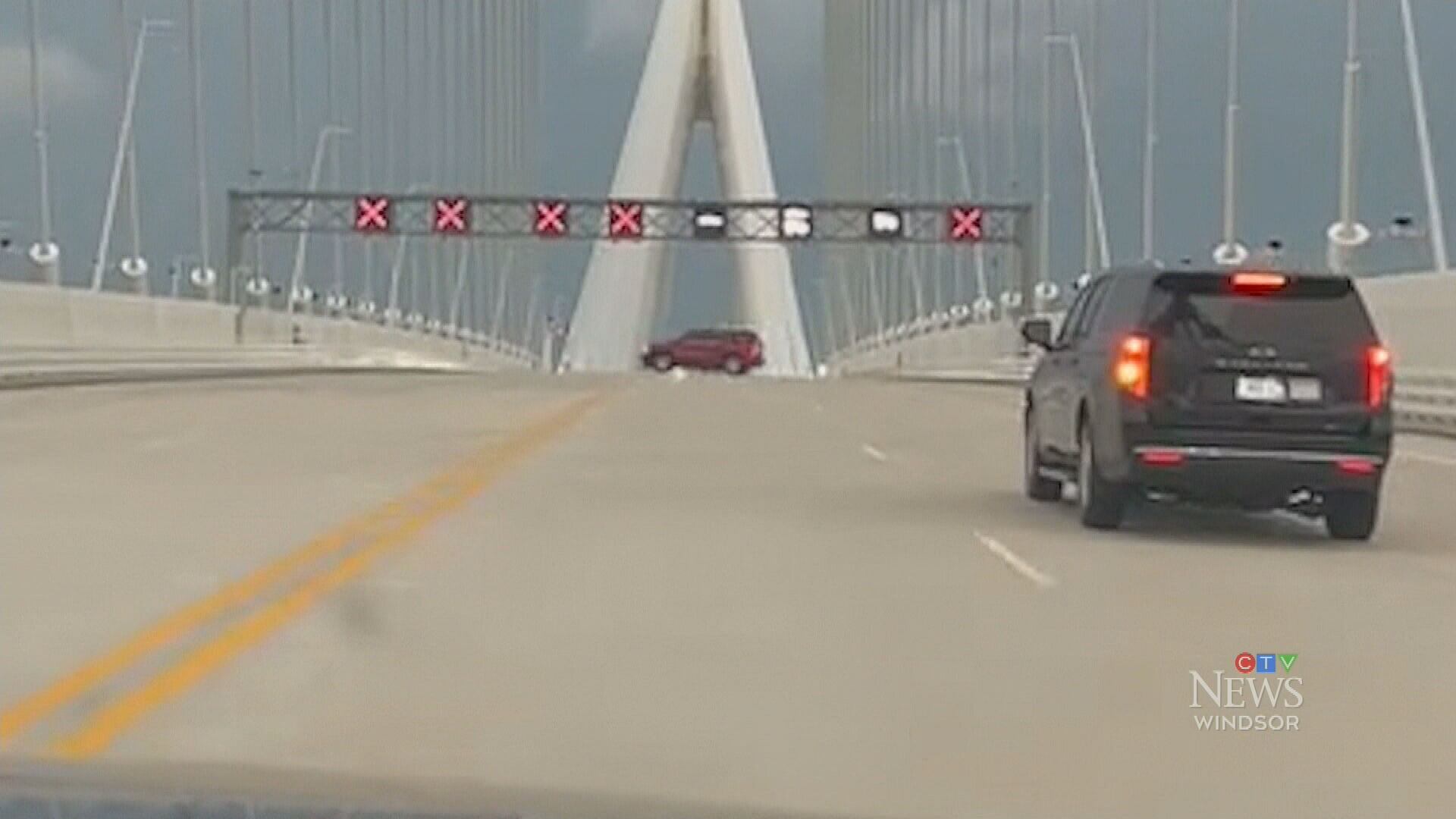 Gordie Howe Bridge U-turn