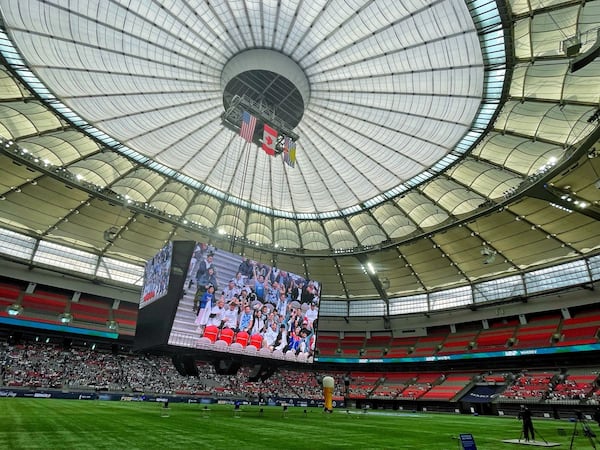 Big crowd at B.C. Place to watch Whitecaps in Miami