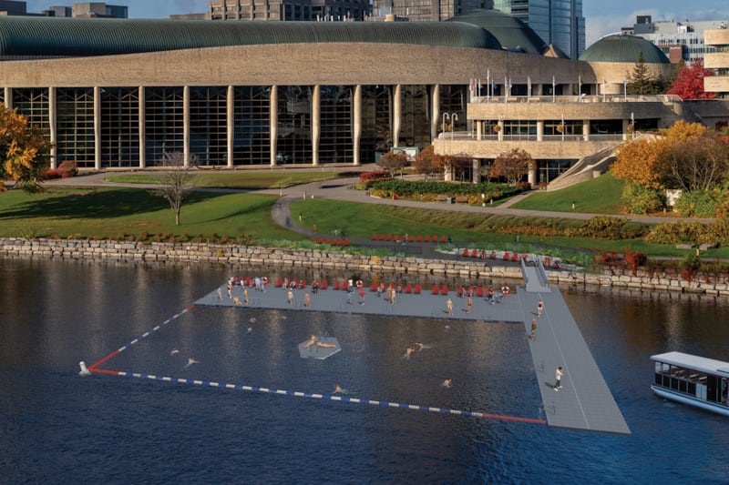 Two swimming locations with views of Parliament Hill to open this summer