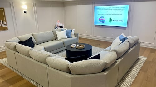 The Stollery Children's Hospital Foundation's Fall Mighty Millions Lottery home launch on Aug. 12, 2026. (Evan Klippenstein/CTV News Edmonton)
