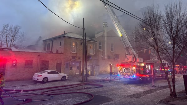 IN PHOTOS: Businesses damaged, residents displaced after massive fire in midtown London